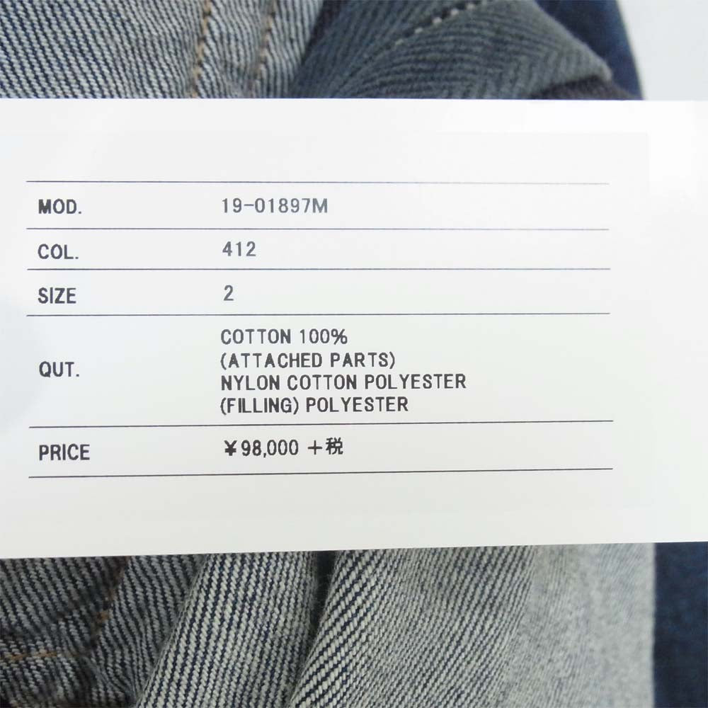 Sacai サカイ 19-01897M 19SS Re-Make MA-1 Doccing Denim Jacket 再
