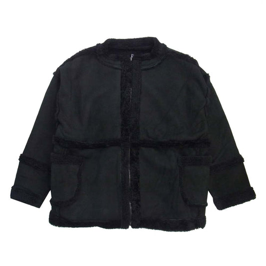 PORTER CLASSIC ポータークラシック MOUTON BEATNIK SMOCK ムートン ビートニク スモック レザージャケット ブラック系 3【美品】【中古】