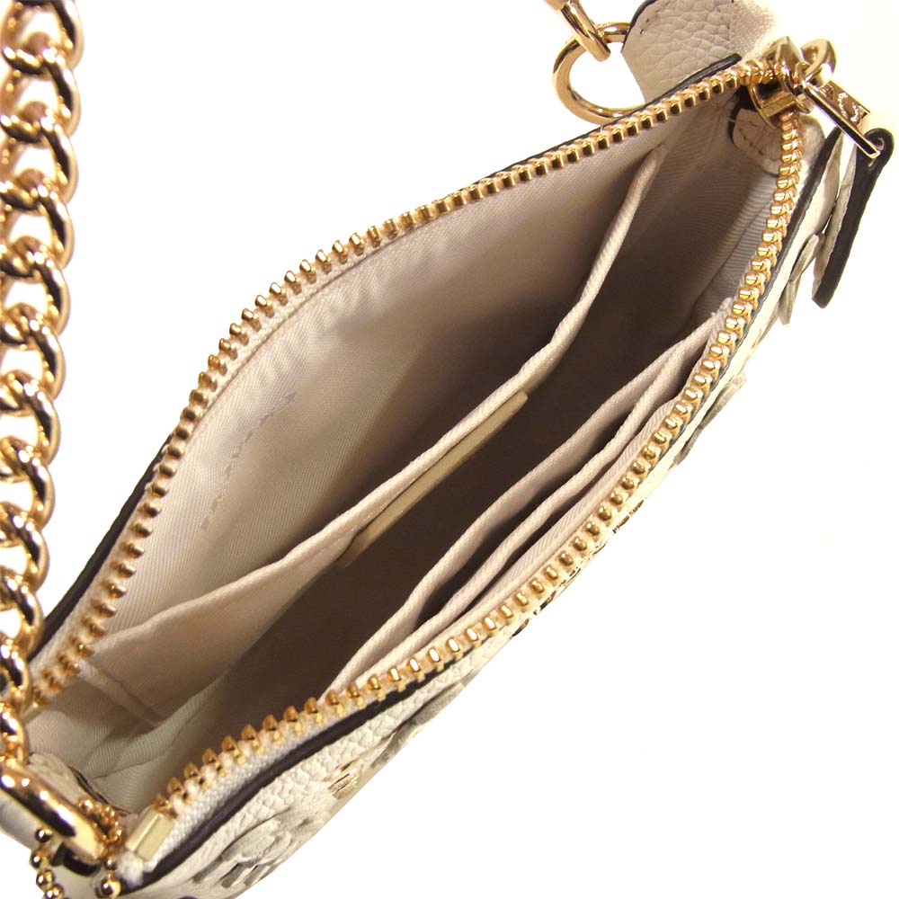 COACH コーチ 65726 リスレット ノリータ ポーチ ミニバッグ ベトナム製 オフホワイト系【中古】