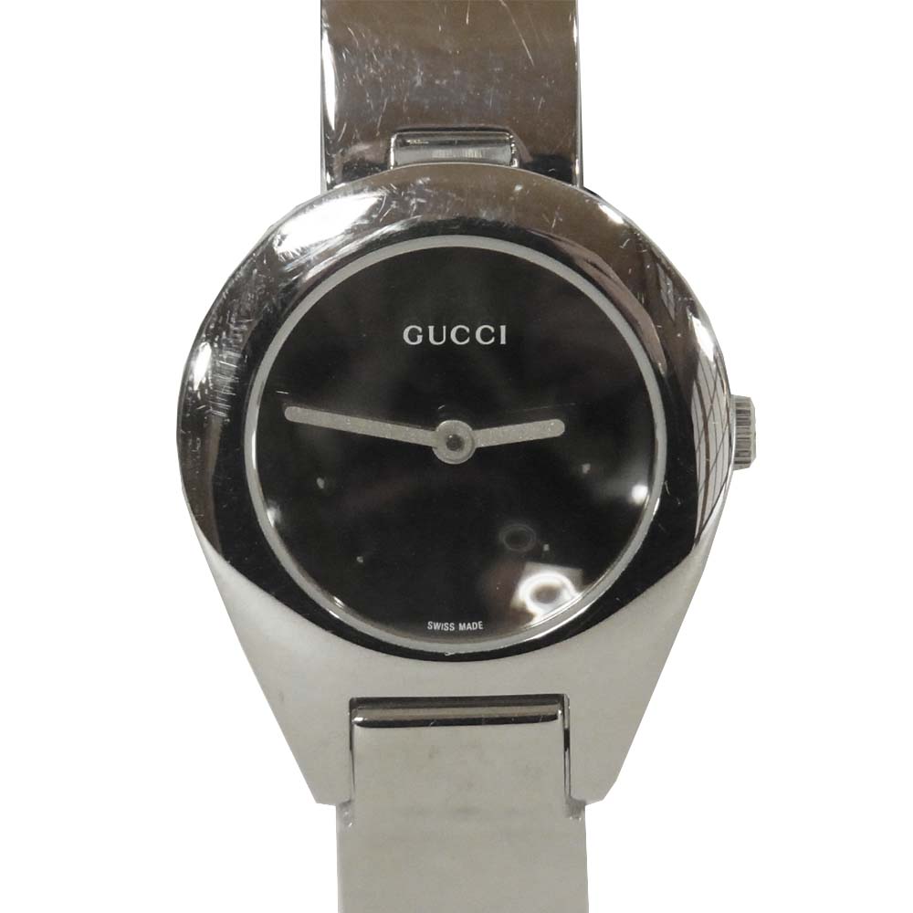 GUCCI グッチ 6700L ラウンドフェイス ステンレススチール リストウォッチ 腕時計 シルバー系【中古】