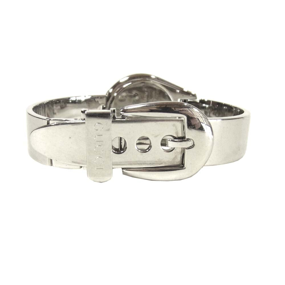 GUCCI グッチ 6700L ラウンドフェイス ステンレススチール リストウォッチ 腕時計 シルバー系【中古】