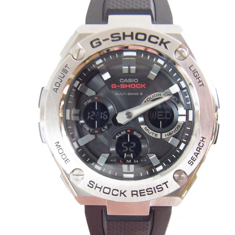 G-SHOCK ジーショック GST-W110 G-STEEL Gスチール タフソーラー ブラック系【極上美品】【中古】