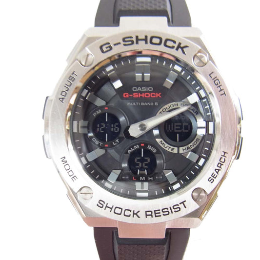 G-SHOCK ジーショック GST-W110 G-STEEL Gスチール タフソーラー ブラック系【極上美品】【中古】