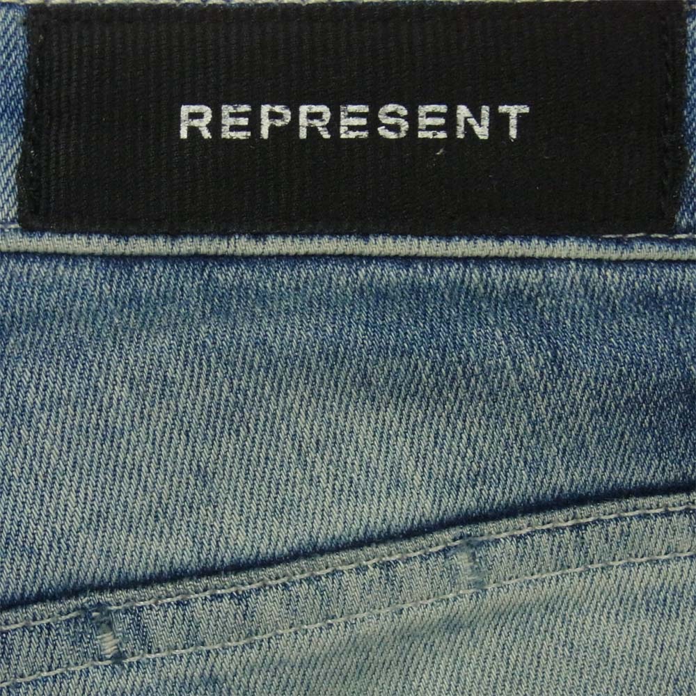 リプレゼント DESTROYER DENIM クラッシュデニム パンツ インディゴブルー系 30【中古】