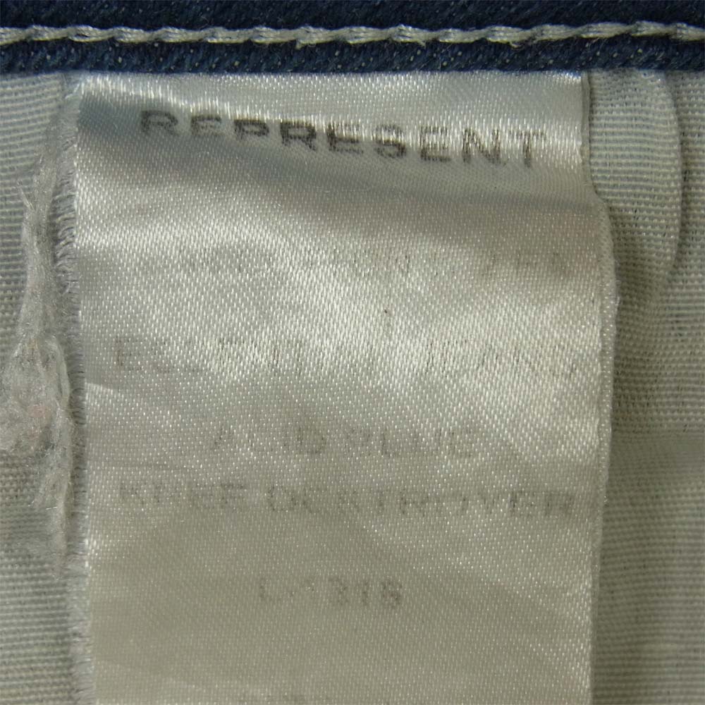 リプレゼント DESTROYER DENIM クラッシュデニム パンツ インディゴブルー系 30【中古】