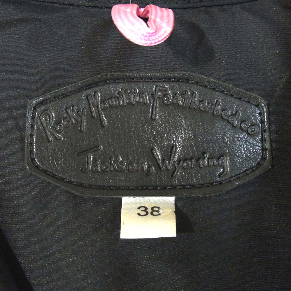 ロッキーマウンテン 450-452-79 サイコバニー Psycho Bunny BARNEYS NEW YORK20周年記念 NYLON DOWN VEST バーニーズニューヨーク ナイロン ダウン ベスト ブラック系 38【中古】