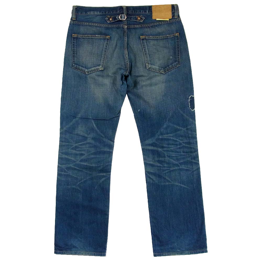 SOPHNET. ソフネット SOPH-101066 ダメージ デニム パンツ コットン 日本製 インディゴブルー系 M【中古】