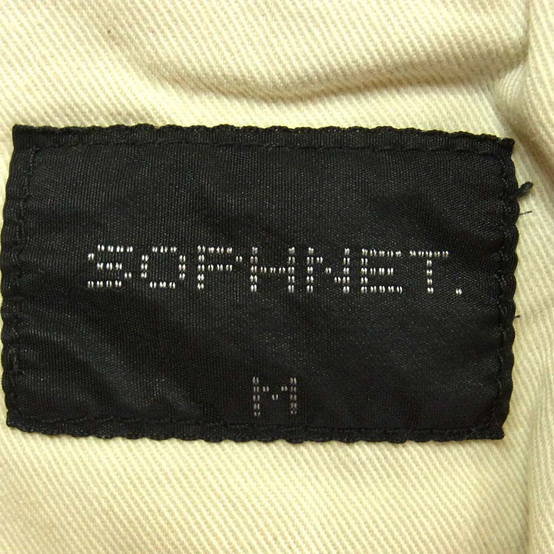 SOPHNET. ソフネット SOPH-101066 ダメージ デニム パンツ コットン 日本製 インディゴブルー系 M【中古】