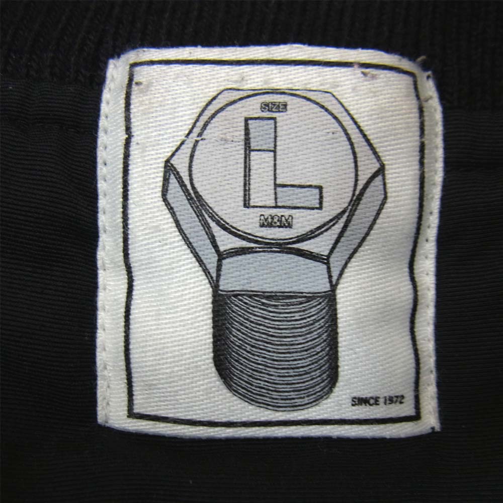 エムアンドエム キルティング ジップアップ ジャケット ブラック系 L【中古】