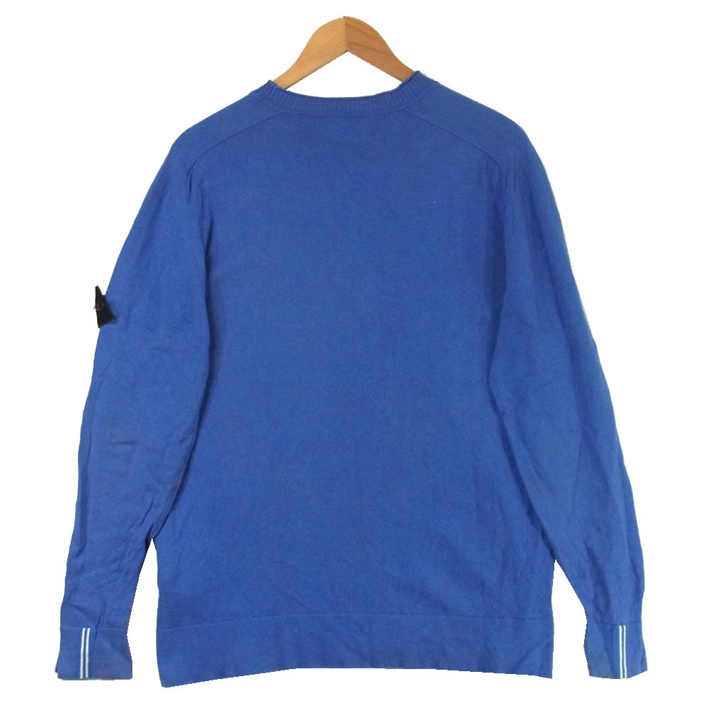 STONE ISLAND ストーンアイランド 7015535B9 国内正規品 クルーネック 長袖 Tシャツ スウェット ブルガリア製 ブルー系 L【中古】