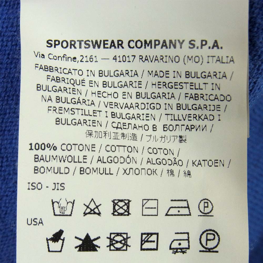 STONE ISLAND ストーンアイランド 7015535B9 国内正規品 クルーネック 長袖 Tシャツ スウェット ブルガリア製 ブルー系 L【中古】