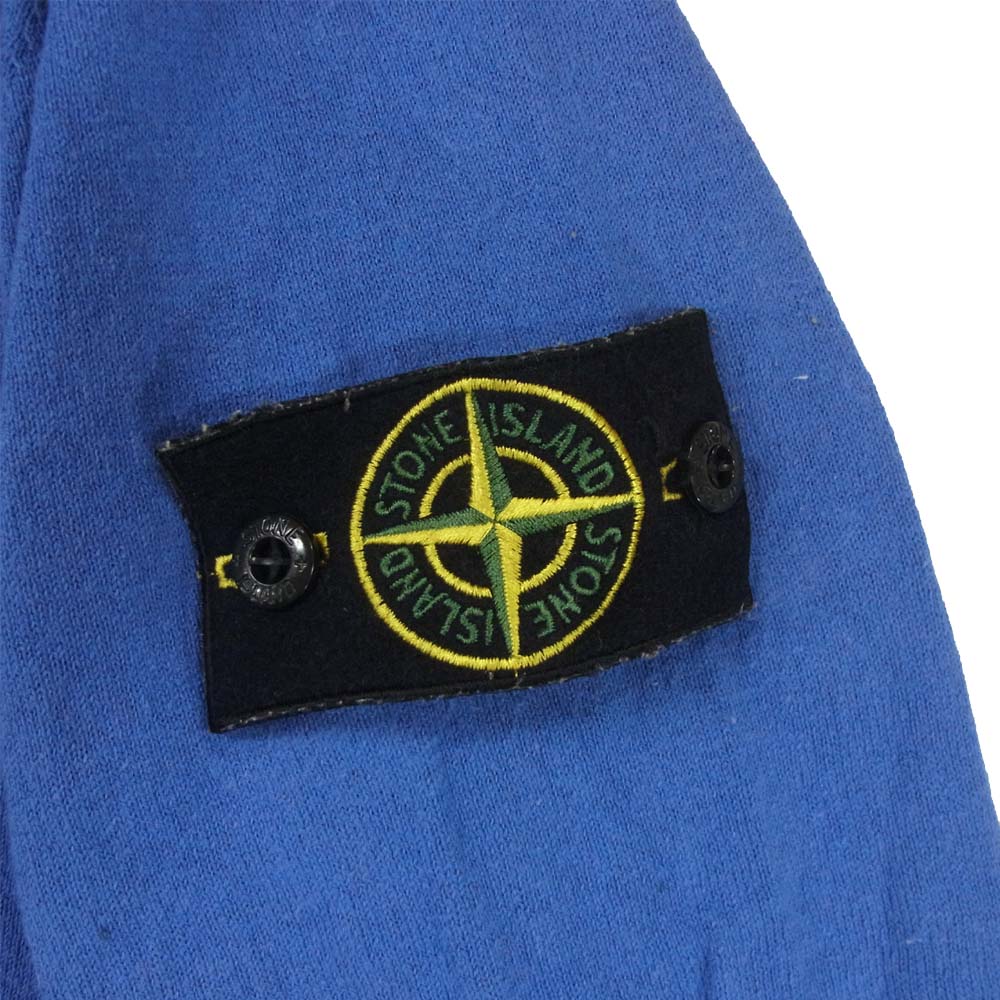 STONE ISLAND ストーンアイランド 7015535B9 国内正規品 クルーネック 長袖 Tシャツ スウェット ブルガリア製 ブルー系 L【中古】