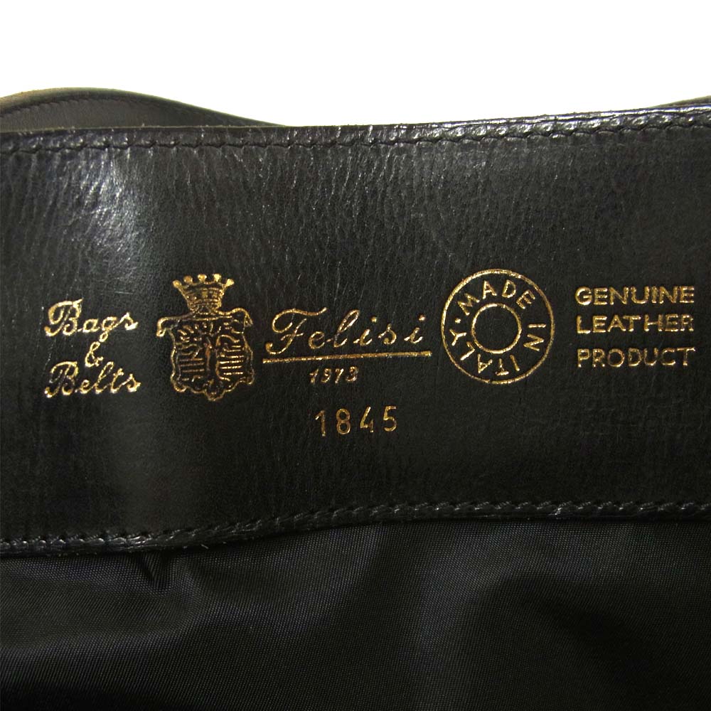 Felisi フェリージ 1845 ビジネス バッグ レザー ブラック系【中古】