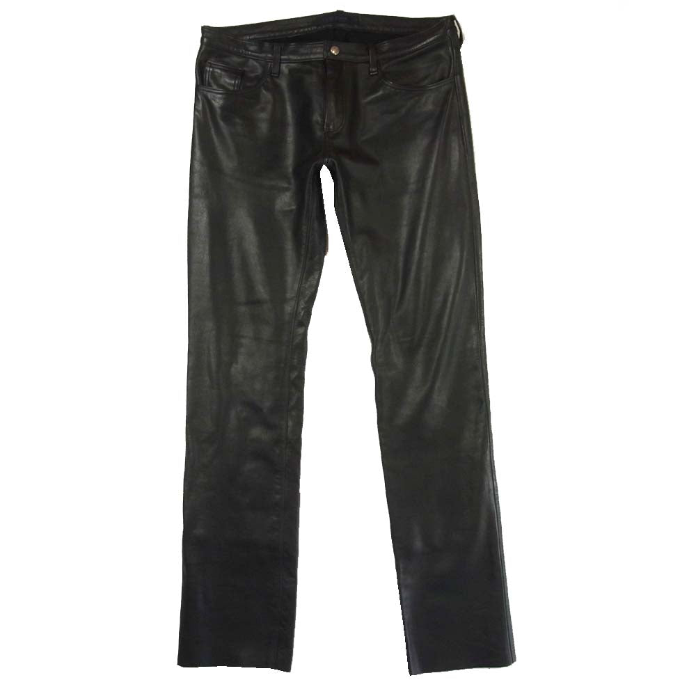 ロアーズオリジナル 牛革 カウレザー パンツ 日本製 ブラック系 L【中古】