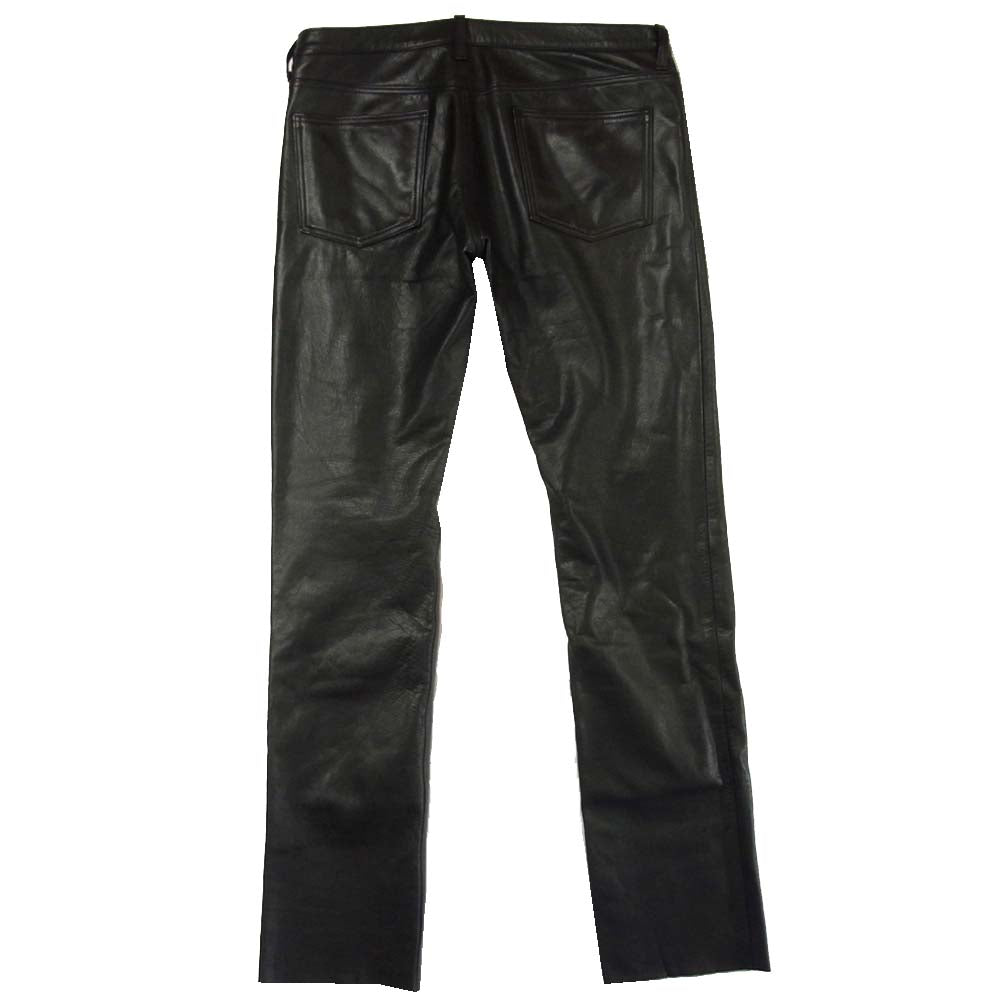 ロアーズオリジナル 牛革 カウレザー パンツ 日本製 ブラック系 L【中古】