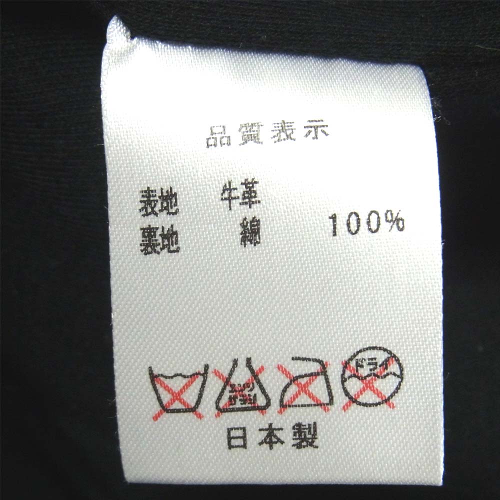 ロアーズオリジナル 牛革 カウレザー パンツ 日本製 ブラック系 L【中古】