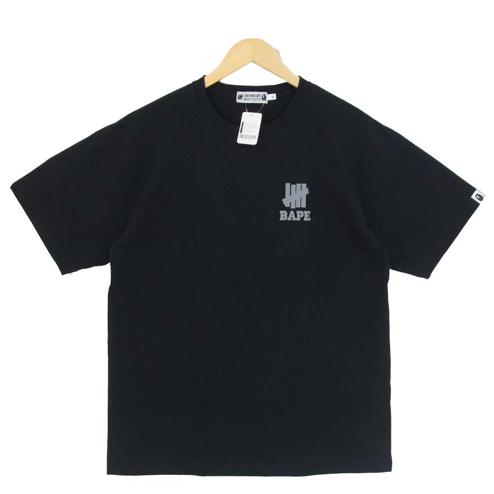 A BATHING APE アベイシングエイプ UNDEFEATED アンディフィーテッド UNDFTD APE HEAD TEE ブラック系 XL【新古品】【未使用】【中古】
