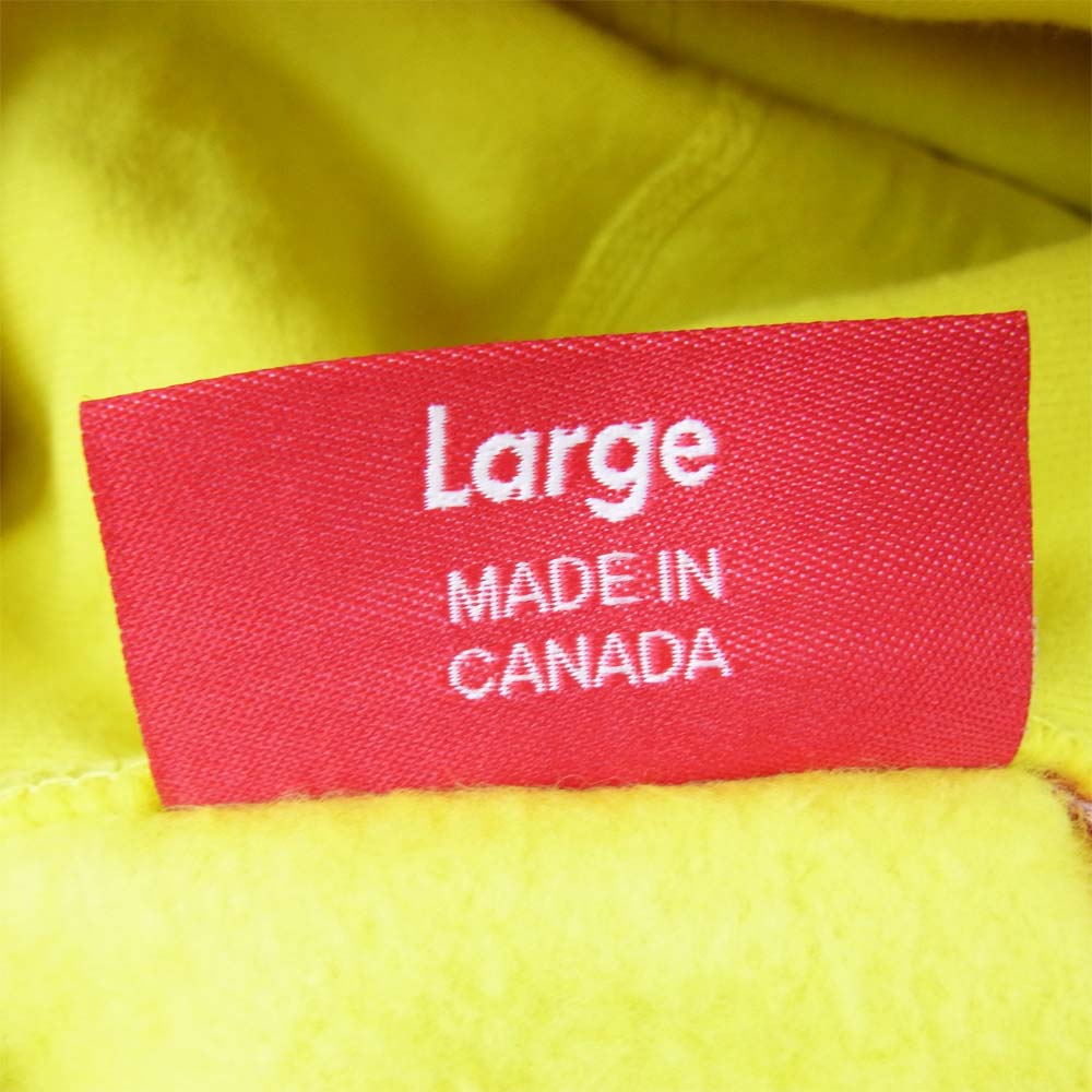 Supreme シュプリーム Cross Box Logo Hooded Sweatshirt クロスボックスロゴ フーデッド スウェット パーカー Lemon イエロー系 L【新古品】【未使用】【中古】