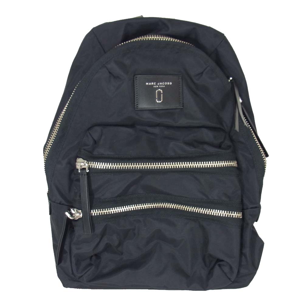 MARC JACOBS マークジェイコブス NYLON BIKER ナイロン バイカー バックパック リュック ブラック系【中古】