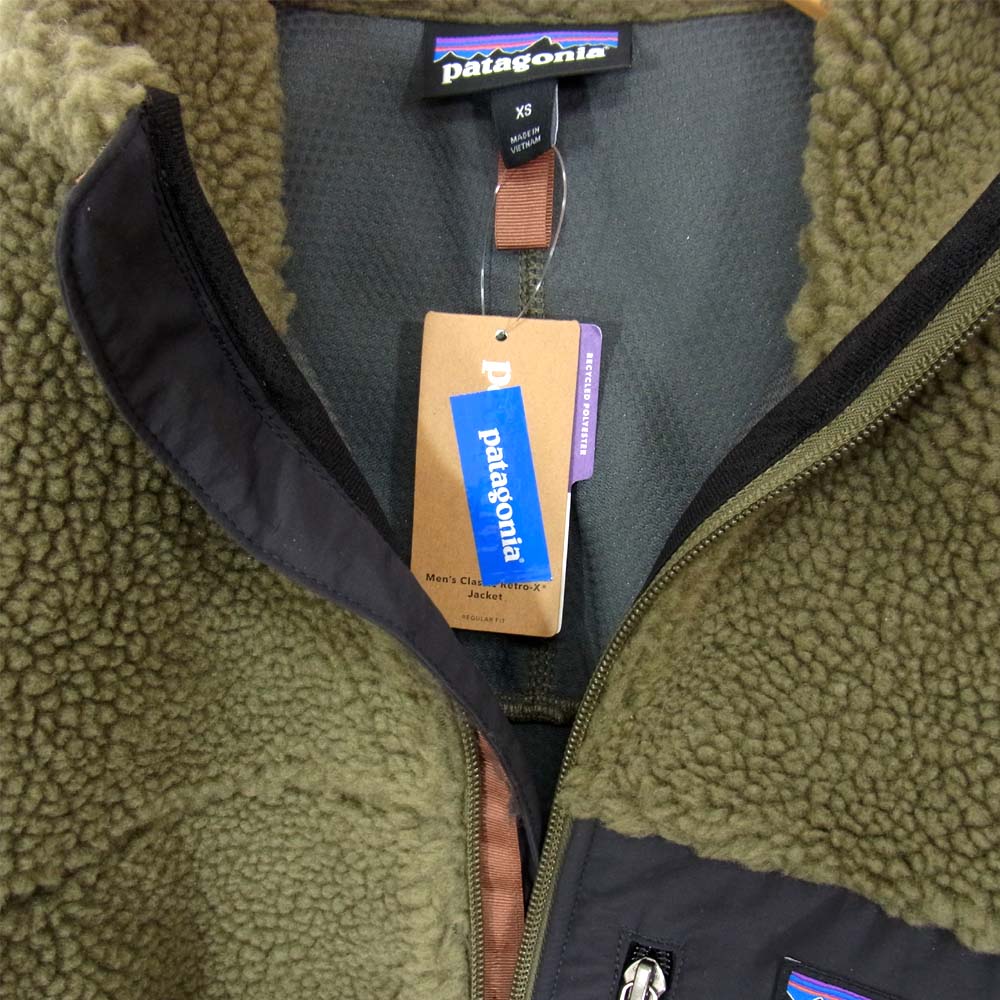 patagonia パタゴニア 23056 Classic Retro-X Jacket クラシック レトロX ジャケット カーキ系 XS【新古品】【未使用】【中古】