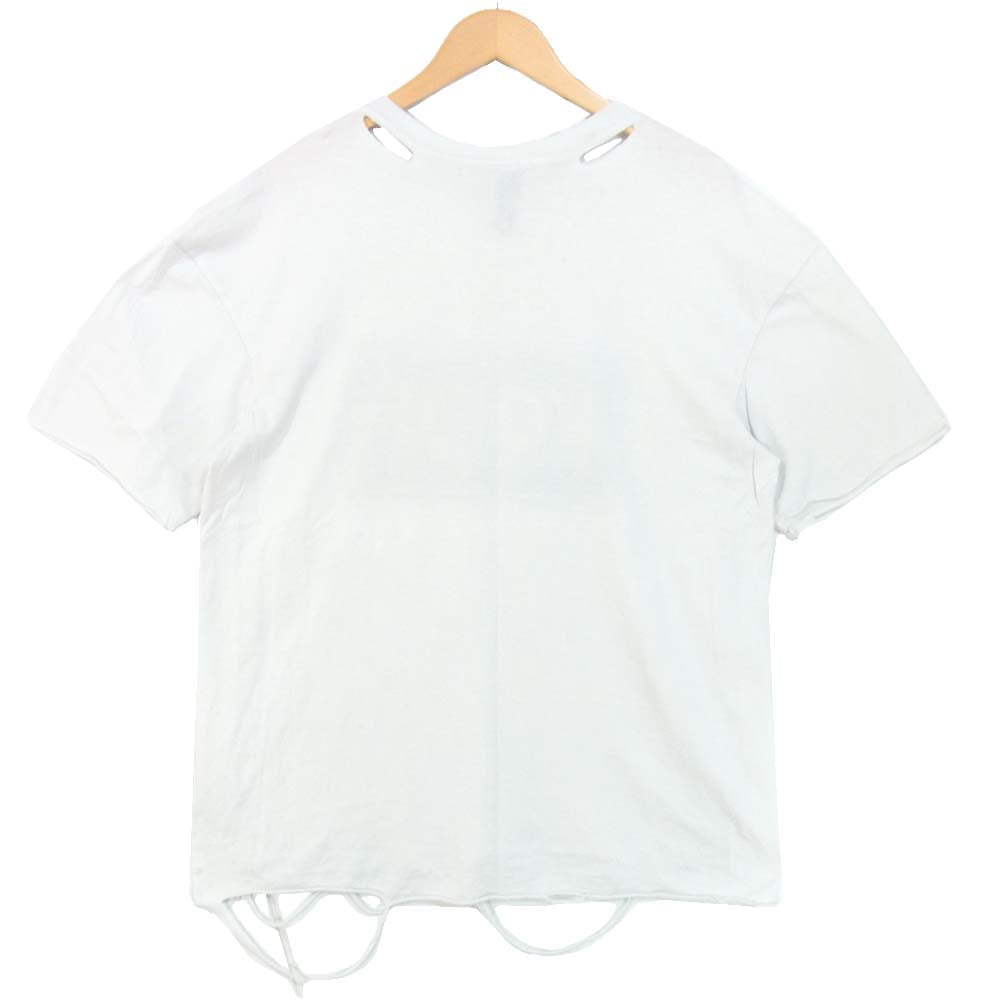 アルケミスト 18SS AL-S18-0000-013 KOOL SKULL スカル プリント カットオフ Tシャツ ライトグレー系 M【中古】