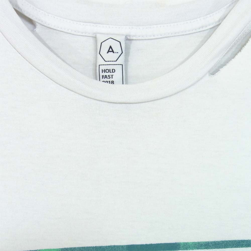 アルケミスト 18SS AL-S18-0000-013 KOOL SKULL スカル プリント カットオフ Tシャツ ライトグレー系 M【中古】