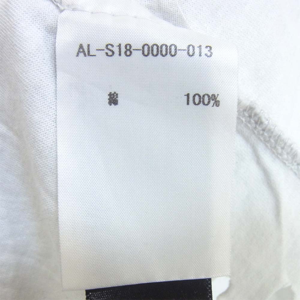 アルケミスト 18SS AL-S18-0000-013 KOOL SKULL スカル プリント カットオフ Tシャツ ライトグレー系 M【中古】