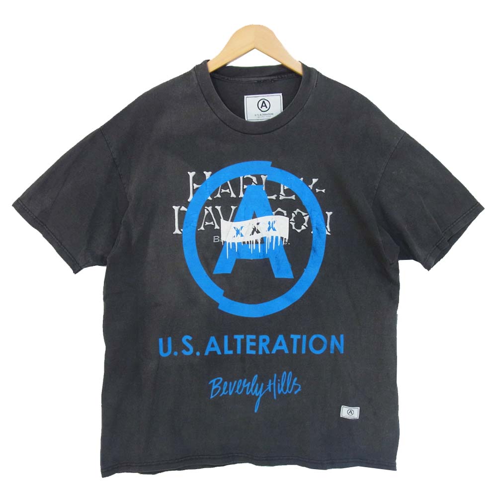 ユーエスオルタレーション GOD SELECTION XXX ゴッドセレクション プリント Tシャツ グレー系 XL【中古】