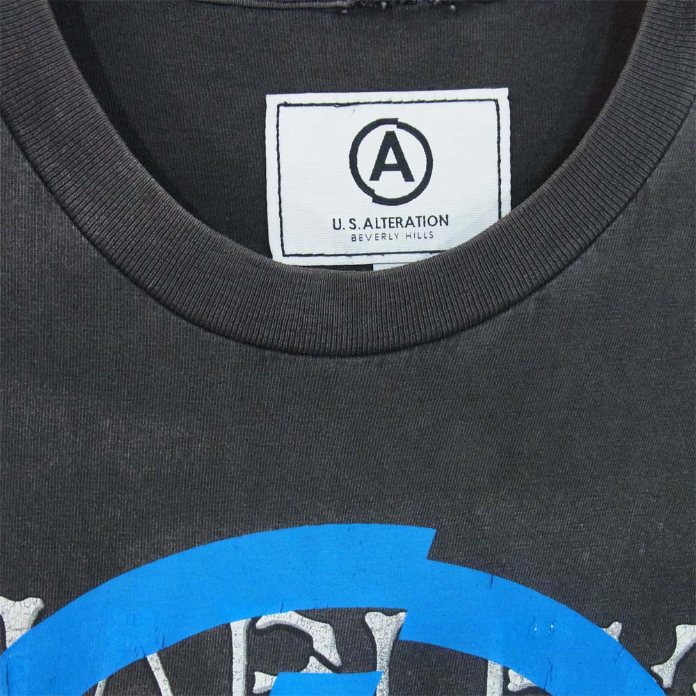 ユーエスオルタレーション GOD SELECTION XXX ゴッドセレクション プリント Tシャツ グレー系 XL【中古】