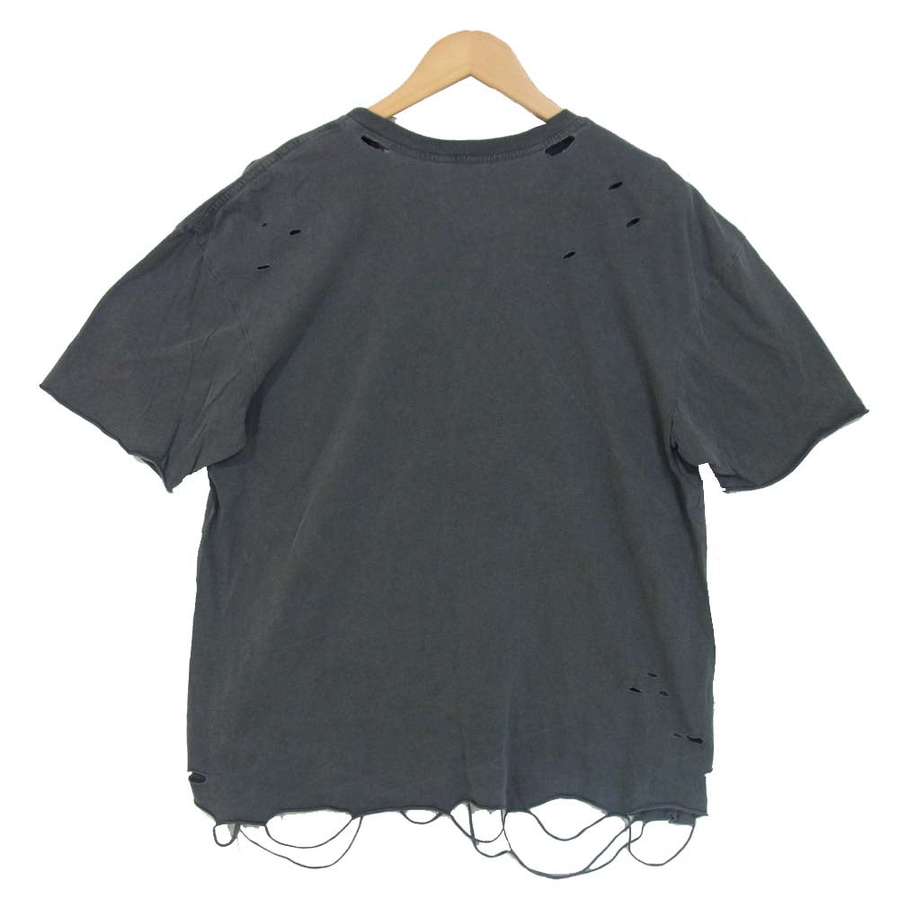 アルケミスト 18AW AL-A18-0000-021 プリント ダメージ加工 Tシャツ グレー系 L【中古】
