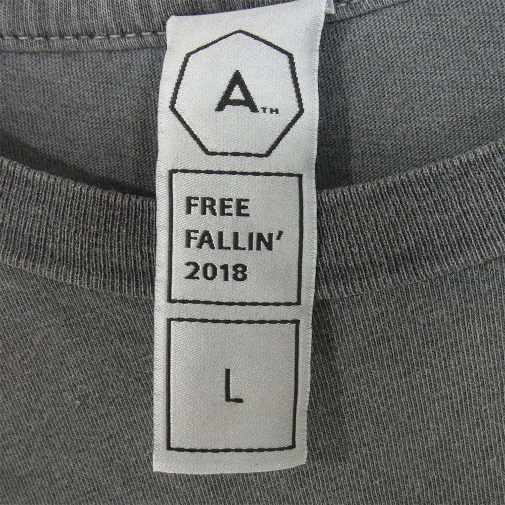 アルケミスト 18AW AL-A18-0000-021 プリント ダメージ加工 Tシャツ グレー系 L【中古】