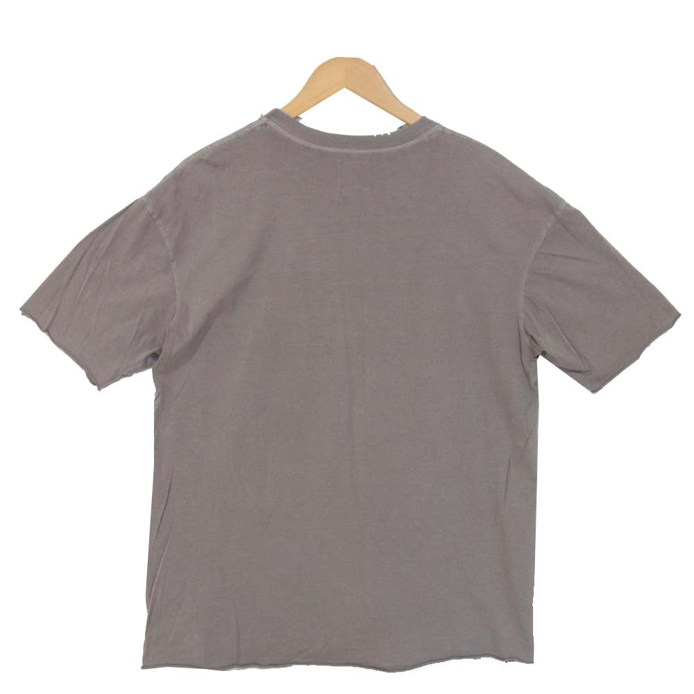 アルケミスト 19SS AL-S19-0000-059 BLESSED プリント ダメージ加工 Tシャツ グレー系 L【中古】