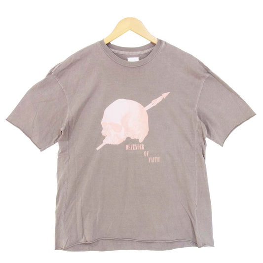 アルケミスト 19SS AL-S19-0000-038 スカル プリント カットオフ Tシャツ グレー系 L【中古】