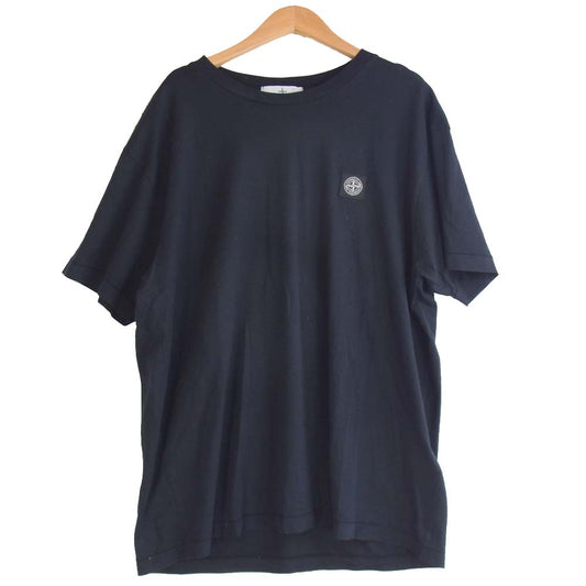 STONE ISLAND ストーンアイランド 20SS 国内正規品 コットン ジャージー クルーネック ロゴ Tシャツ ブラック系 XXL【中古】