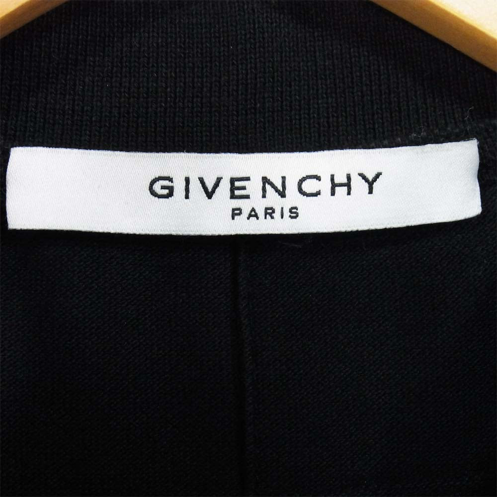 GIVENCHY ジバンシィ 17J 7250 654 ジップ ポロシャツ ダークネイビー系 XL【中古】