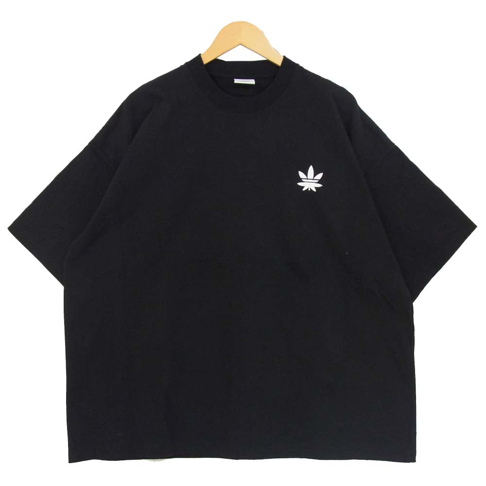 VETEMENTS ヴェトモン 20SS SS20TR409 国内正規品 Maria Logo Tee マリファナ ロゴ バックプリント Tシャツ ブラック系 S【中古】