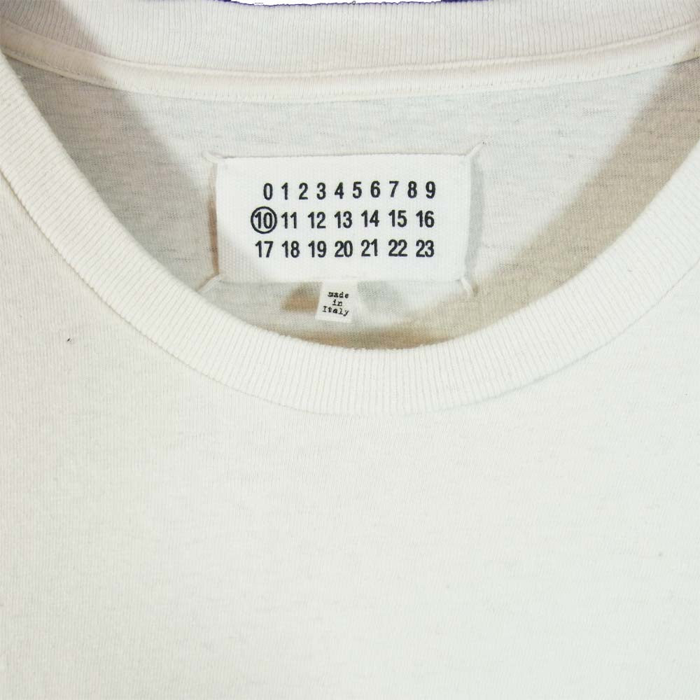 MAISON MARGIELA メゾンマルジェラ REPLICA LABEL TEE レプリカ ラベル Tシャツ ホワイト系 50【中古】