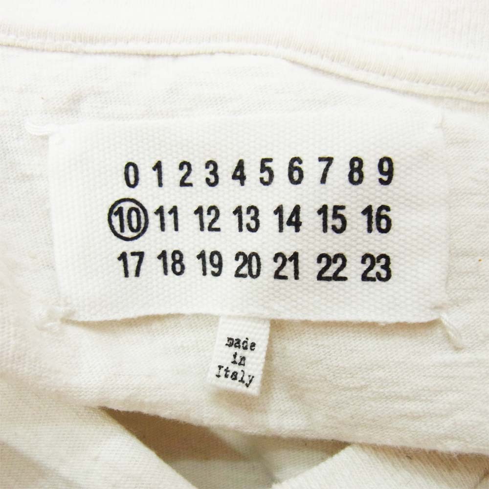 MAISON MARGIELA メゾンマルジェラ REPLICA LABEL TEE レプリカ ラベル Tシャツ ホワイト系 50【中古】