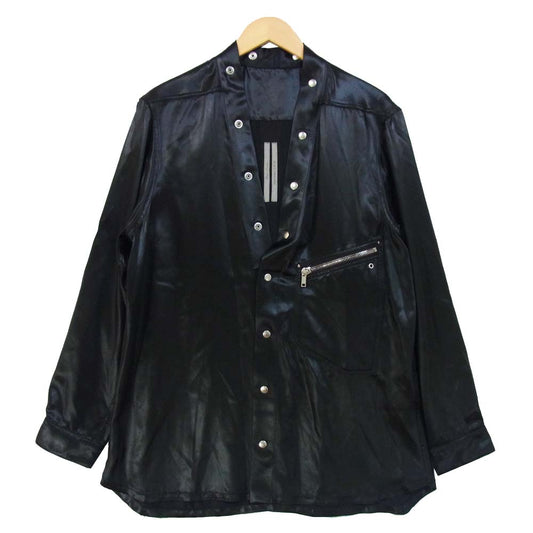 Rick Owens リックオウエンス 20AW RU20F3287 Larry Shirt ラリー シャツ ブラック系 44【美品】【中古】