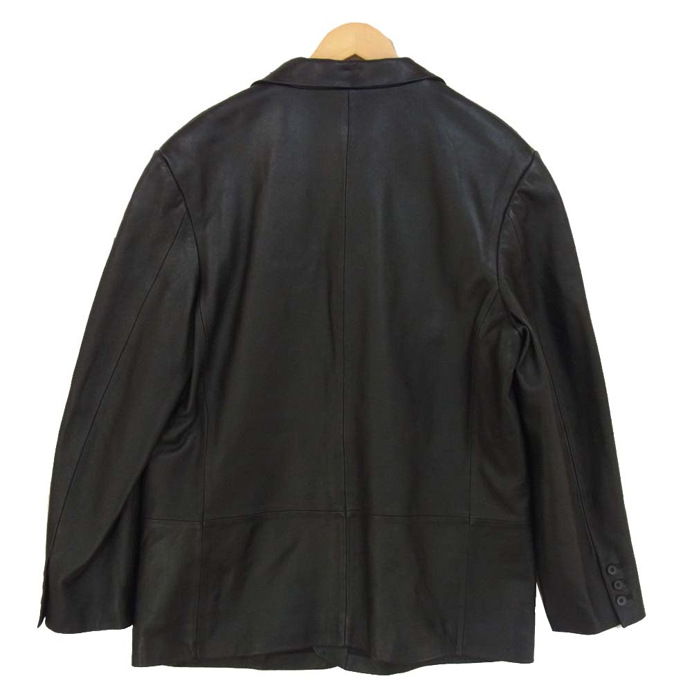 Supreme シュプリーム 19SS Leather Blazer Jacket レザー ブレザー ジャケット ブラック系 XL【中古】