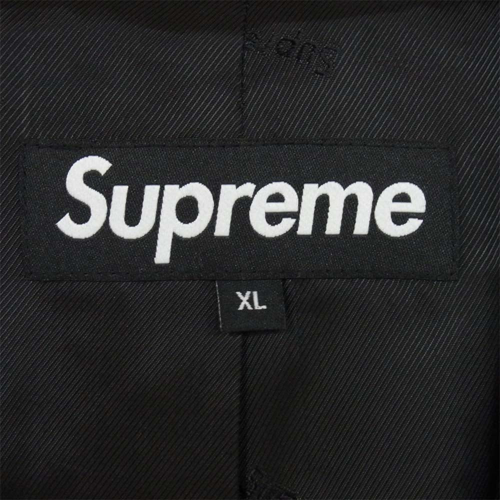Supreme シュプリーム 19SS Leather Blazer Jacket レザー ブレザー ジャケット ブラック系 XL【中古】