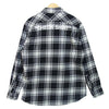 OFF-WHITE オフホワイト 18AW クオート フランネルシャツ チェックネル 長袖シャツ グレー×ブラック系 L【中古】