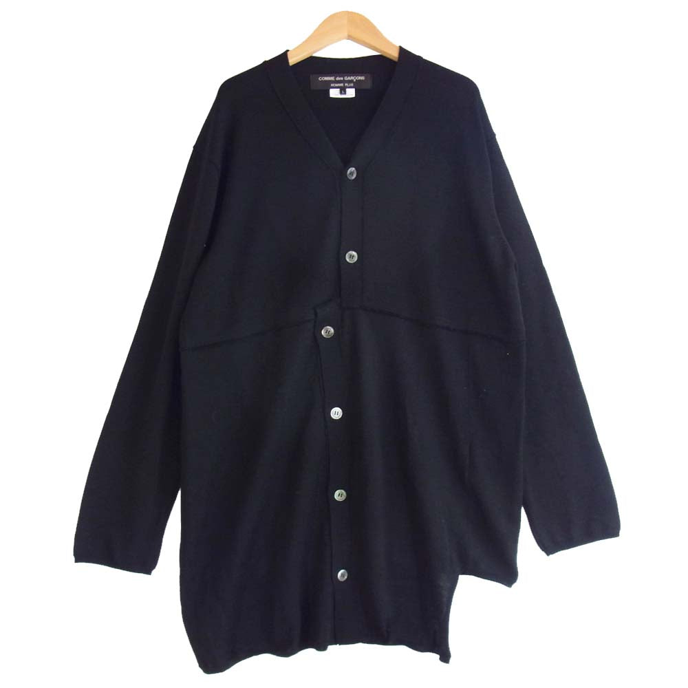 COMME des GARCONS HOMME PLUS コムデギャルソンオムプリュス 20AW PF-N019 ねじれ カーディガン ブラック系 L【美品】【中古】