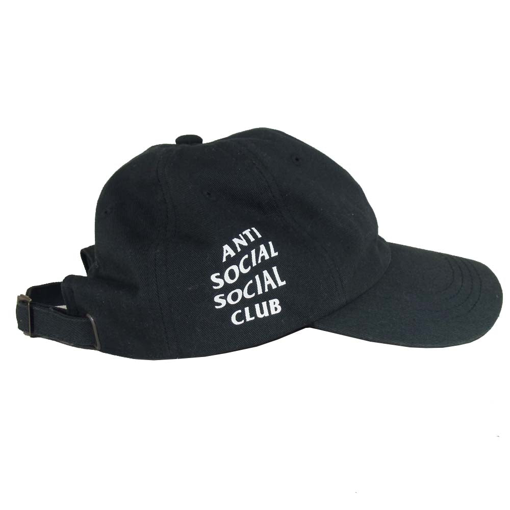 アンチソーシャルソーシャルクラブ キャップ サイドロゴ ブラック系【中古】