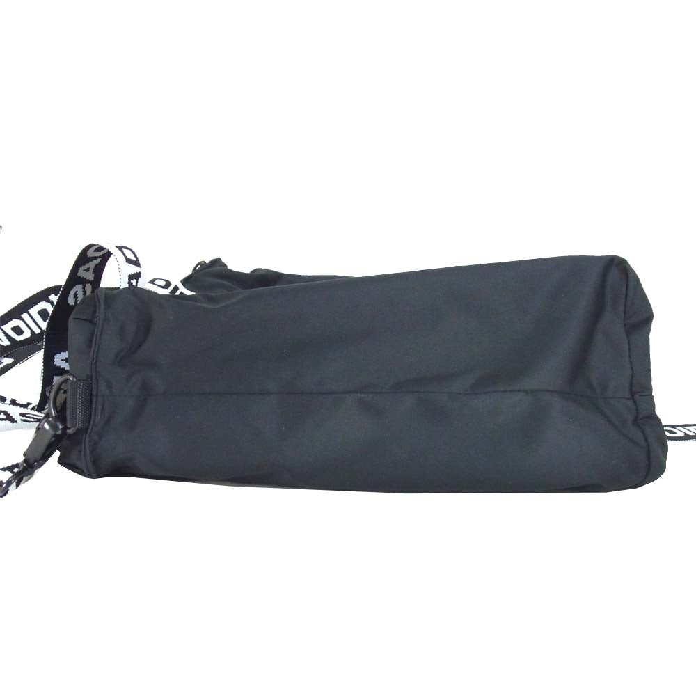 adidas アディダス DU0550 × moussy マウジー LOGO STRAP BAG MSY ロゴ ストラップバッグ 2way ショルダー バッグ ブラック系【美品】【中古】