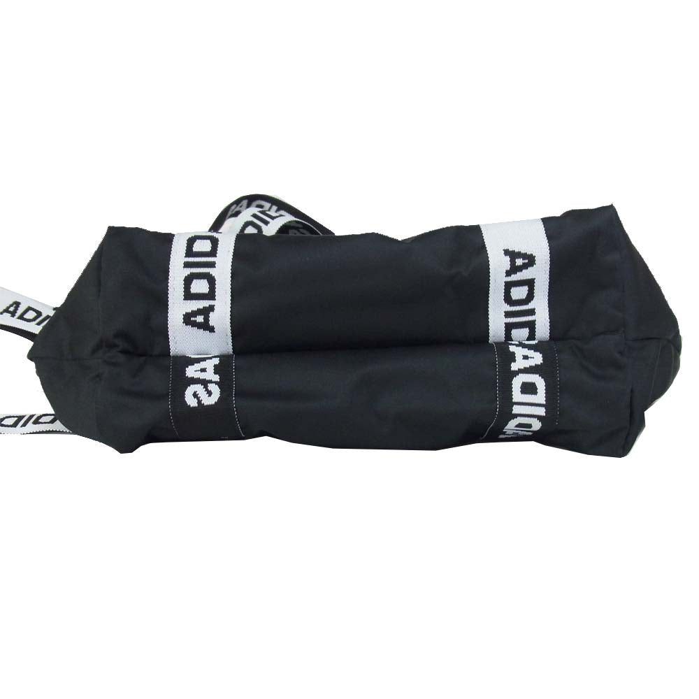 adidas アディダス DU0550 × moussy マウジー LOGO STRAP BAG MSY ロゴ ストラップバッグ 2way ショルダー バッグ ブラック系【美品】【中古】