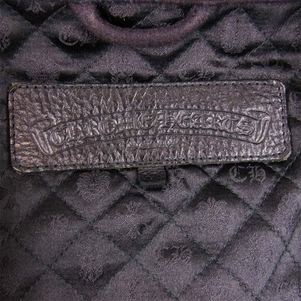 CHROME HEARTS クロムハーツ（原本有） 国内正規品 SHRT BMBL JCK V2J PLD WL バンブル クロスボール ボタン チェック シャツ ジャケット ブラック系 M【中古】