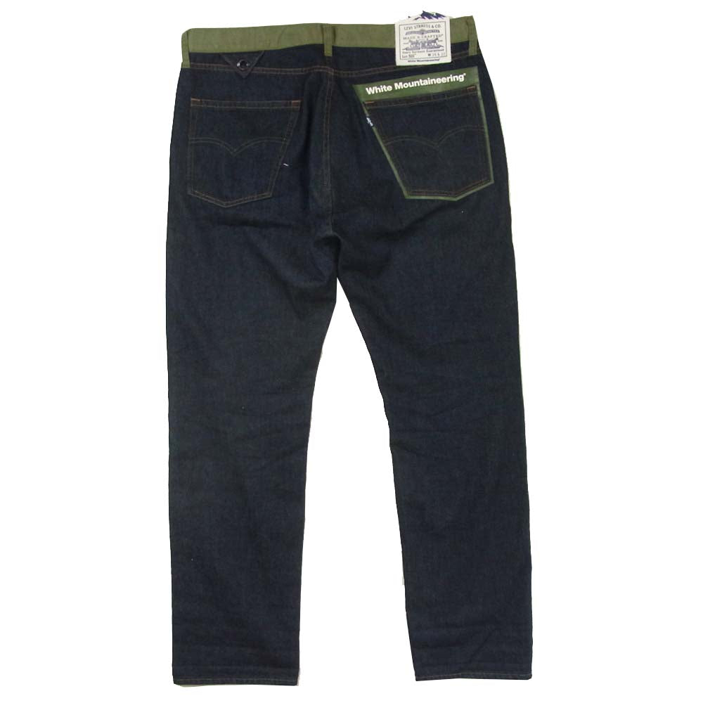 WHITE MOUNTAINEERING ホワイトマウンテニアリング 17868-0003 LMC 9oz DENIM PANTS 505 パッチワーク デニム パンツ インディゴブルー系 W36 L32【美品】【中古】