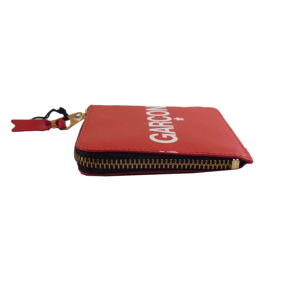 COMME des GARCONS コムデギャルソン SA 3100HL HUGE LOGO COIN CASE ロゴ コインケース レッド系【新古品】【未使用】【中古】