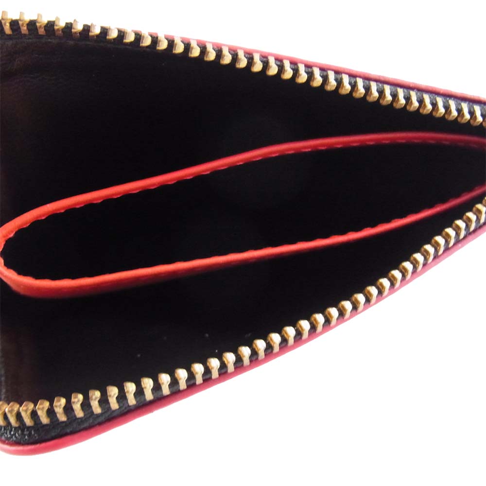 COMME des GARCONS コムデギャルソン SA 3100HL HUGE LOGO COIN CASE ロゴ コインケース レッド系【新古品】【未使用】【中古】